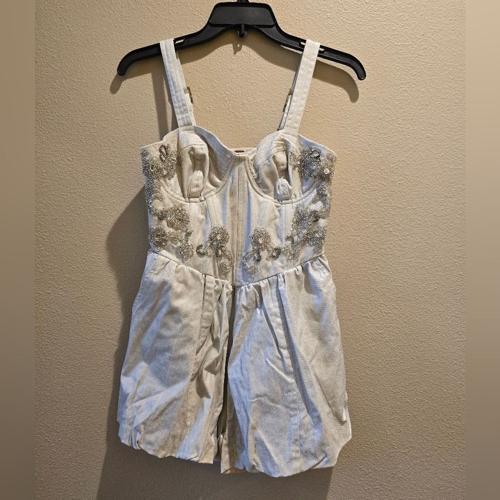 NWT Free People Janelle Bubble Romper Sz 0 - Picture 2 of 16
